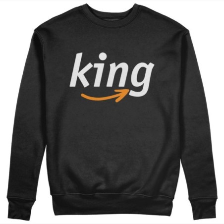 Felpa uomo personalizzabile con nome king delivery