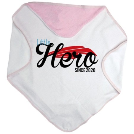 Accappatoio neonato personalizzato con anno little hero since Per la famiglia