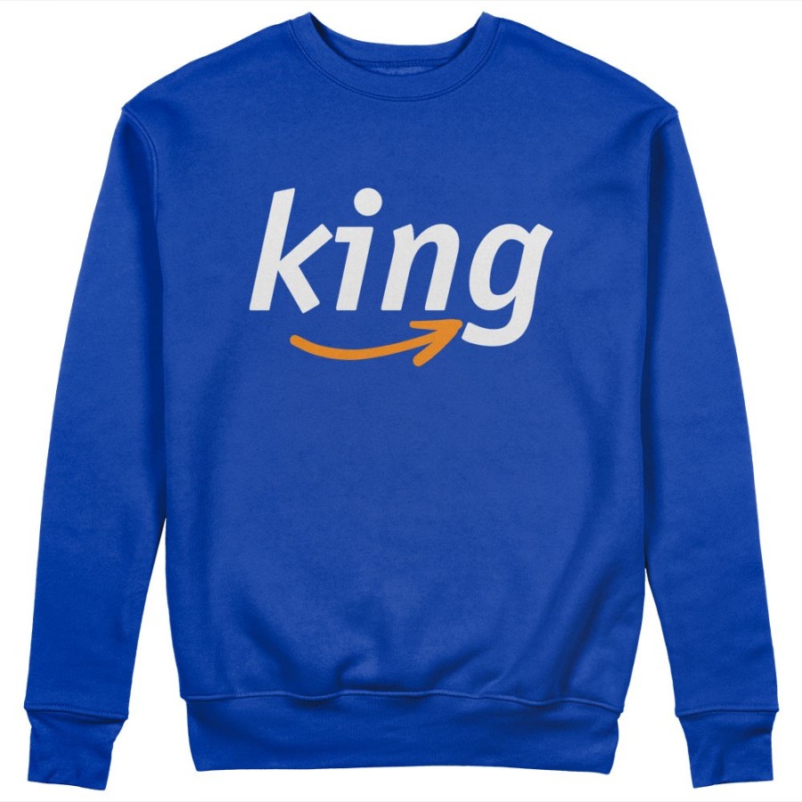 Felpa uomo personalizzabile con nome king delivery Love