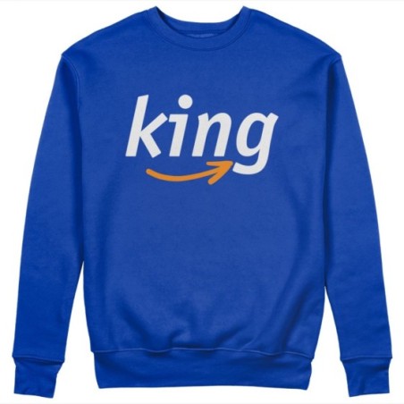 Felpa uomo personalizzabile con nome king delivery Love