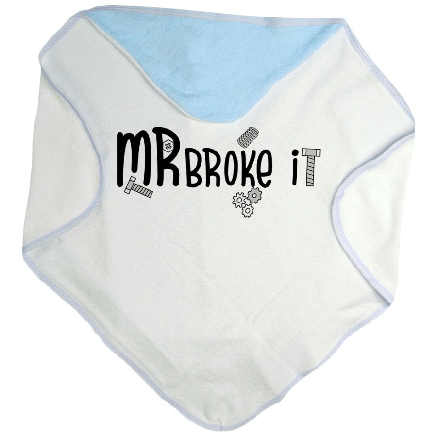 Accappatoio neonato mr mrs broke it Per la famiglia
