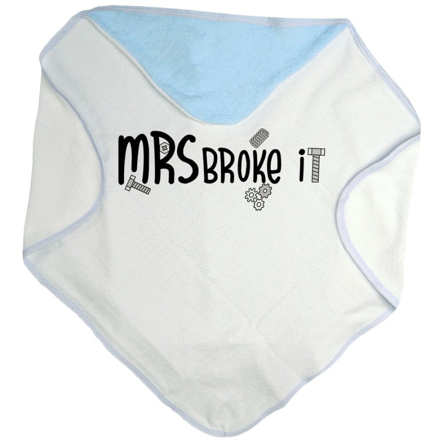 Accappatoio neonato mr mrs broke it Per la famiglia