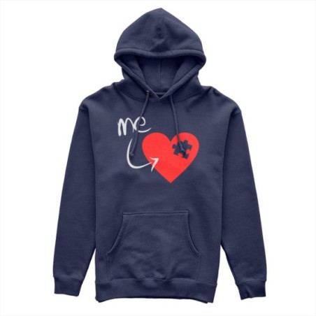 Felpa uomo personalizzabile con nome u're my piece Love