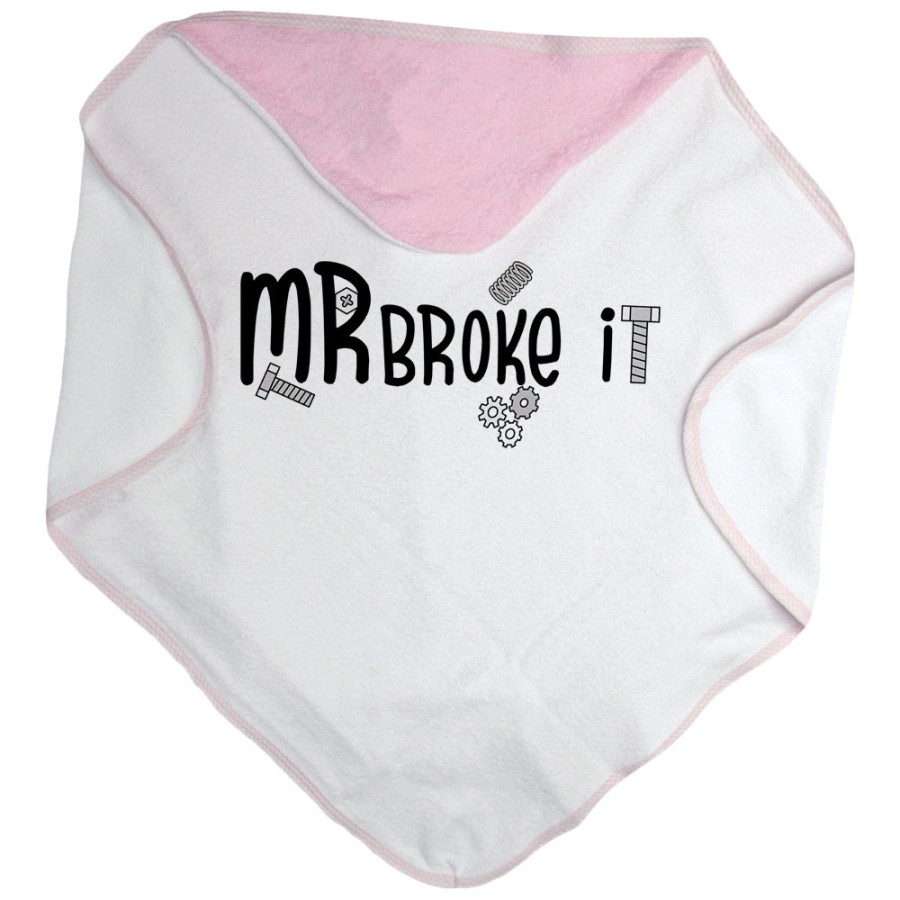 Accappatoio neonato mr mrs broke it Per la famiglia