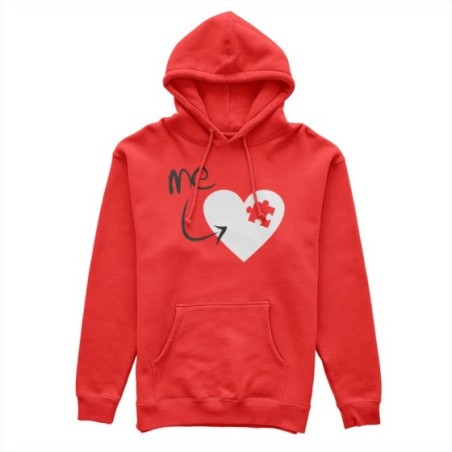 Felpa uomo personalizzabile con nome u're my piece Love