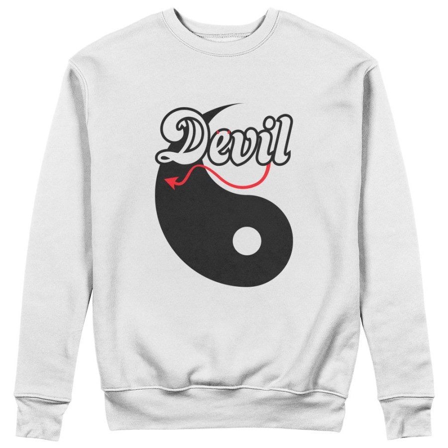 Felpa uomo personalizzabile con nome yin devil Love