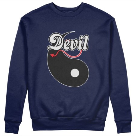 Felpa uomo personalizzabile con nome yin devil Love
