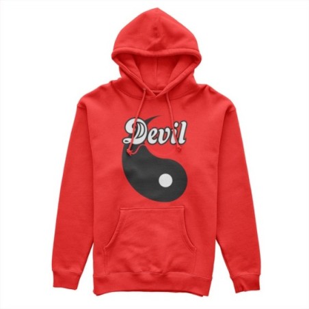Felpa uomo personalizzabile con nome yin devil Love