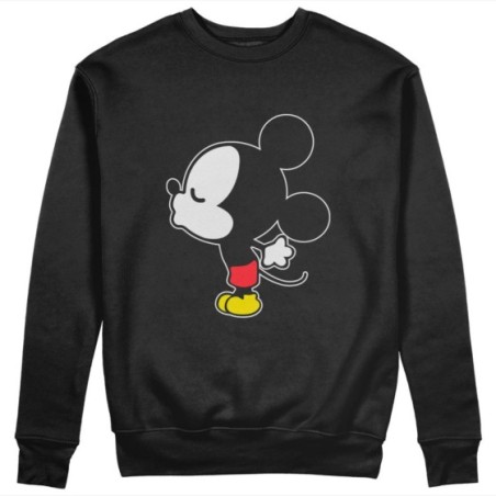 Felpa uomo personalizzabile con nome bacio di topolino