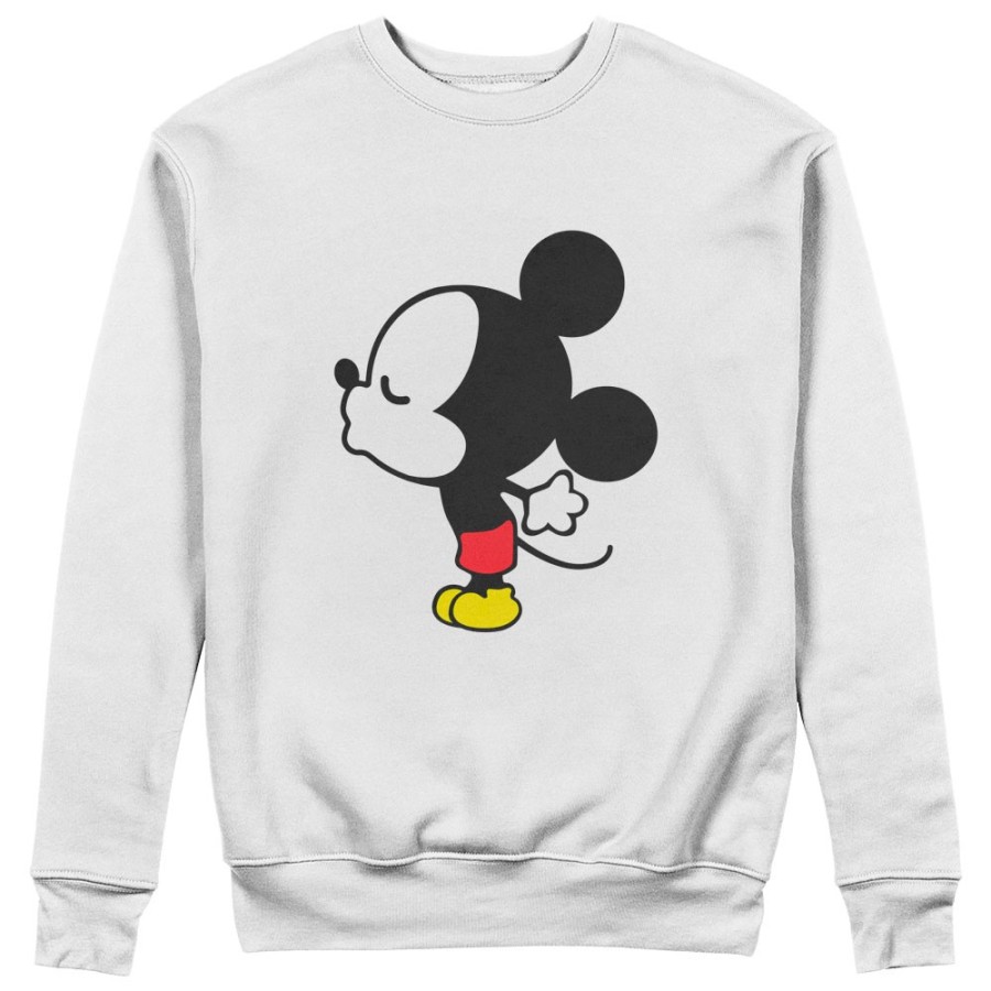 Felpa uomo personalizzabile con nome bacio di topolino Love