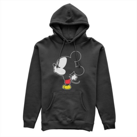 Felpa uomo personalizzabile con nome bacio di topolino Love