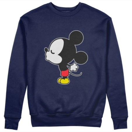 Felpa uomo personalizzabile con nome bacio di topolino Love