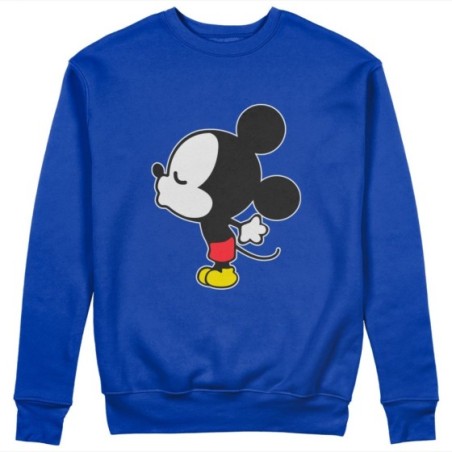 Felpa uomo personalizzabile con nome bacio di topolino Love