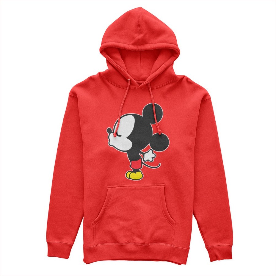 Felpa uomo personalizzabile con nome bacio di topolino Love