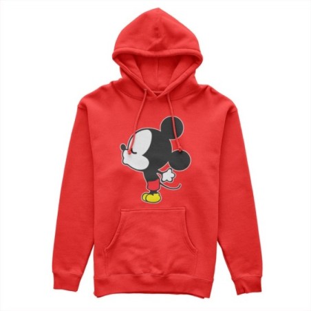 Felpa uomo personalizzabile con nome bacio di topolino Love