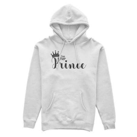 Felpa uomo personalizzabile con nome i'm her prince Love