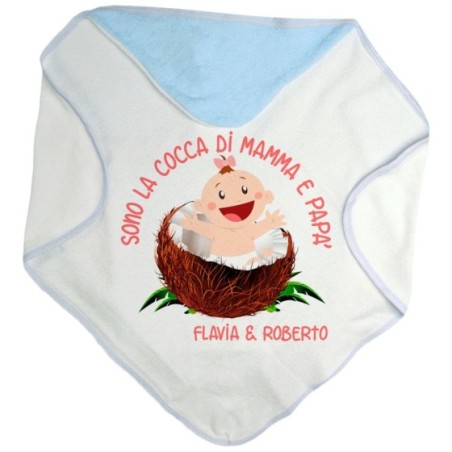 Accappatoio neonato sono il cocco la cocca di mamma e papà Per la famiglia