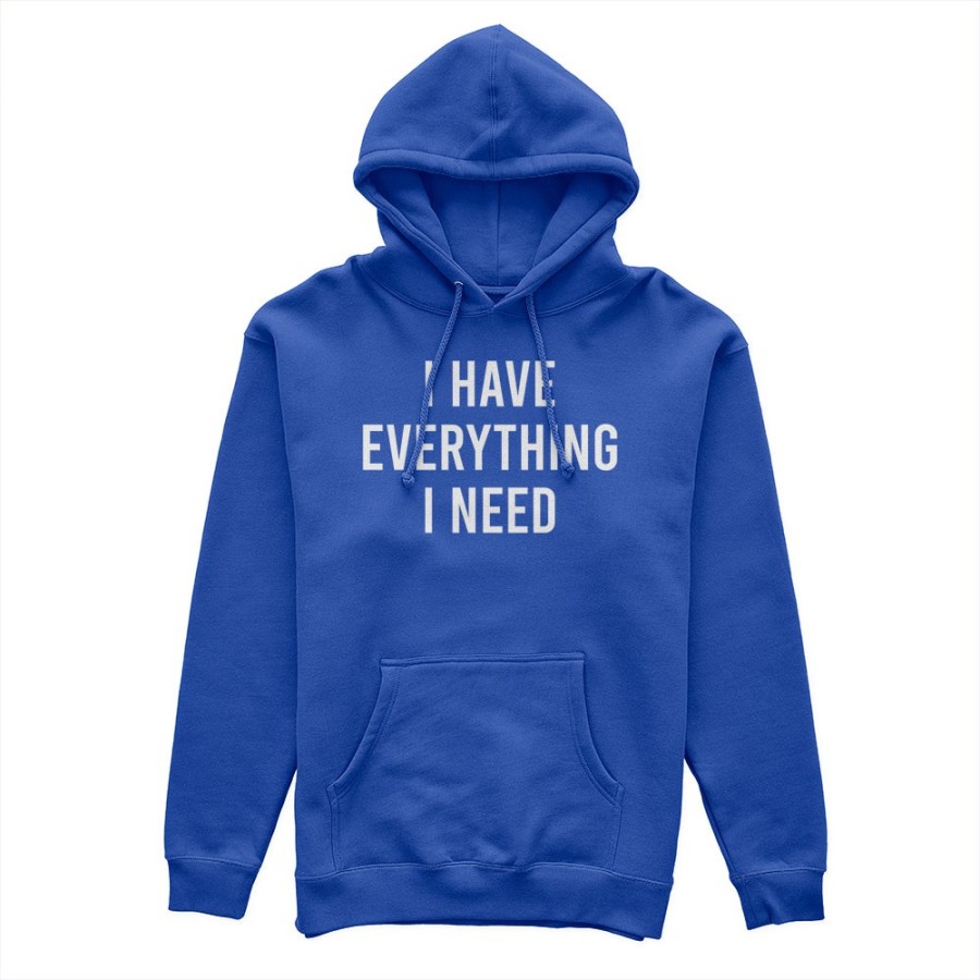 Felpa uomo personalizzabile con nome i have everything i need Love