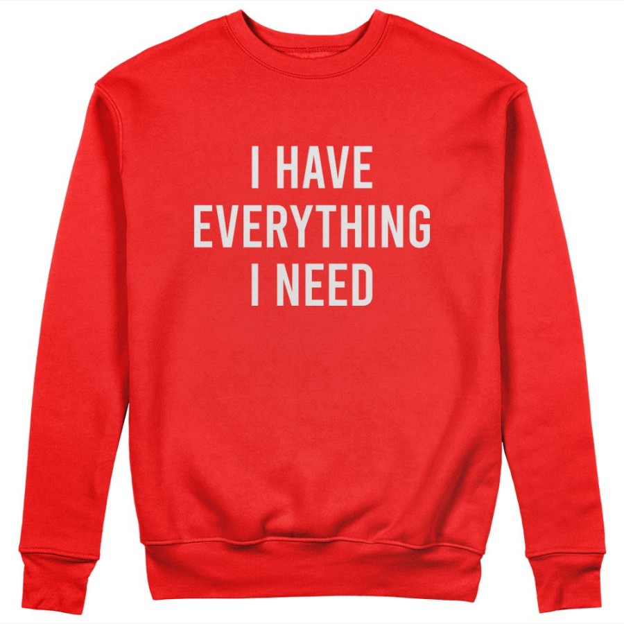 Felpa uomo personalizzabile con nome i have everything i need Love