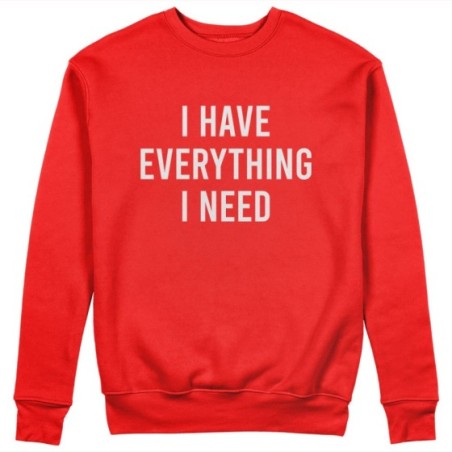 Felpa uomo personalizzabile con nome i have everything i need Love