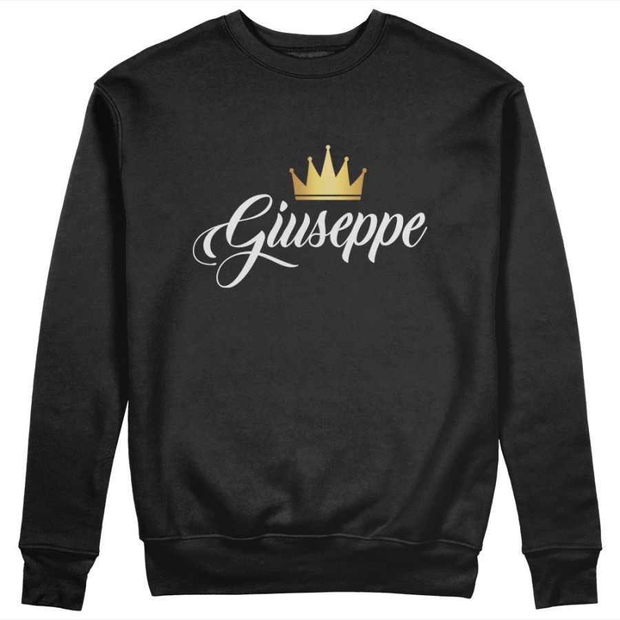 Felpa uomo personalizzata con nome e corona k Love