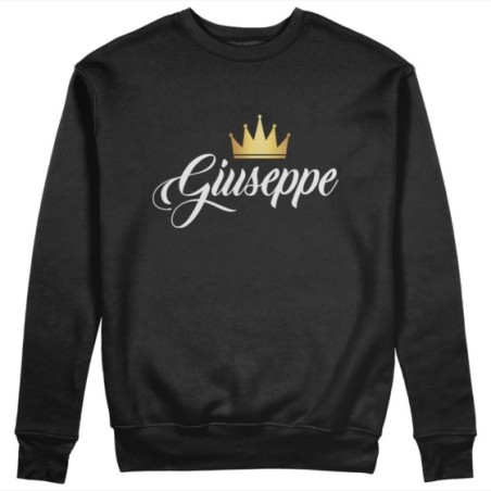 Felpa uomo personalizzata con nome e corona k Love
