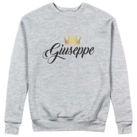 Felpa uomo personalizzata con nome e corona k Love