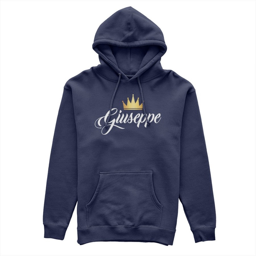 Felpa uomo personalizzata con nome e corona k Love