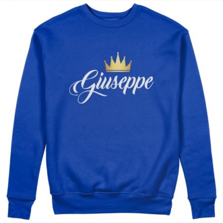 Felpa uomo personalizzata con nome e corona k Love