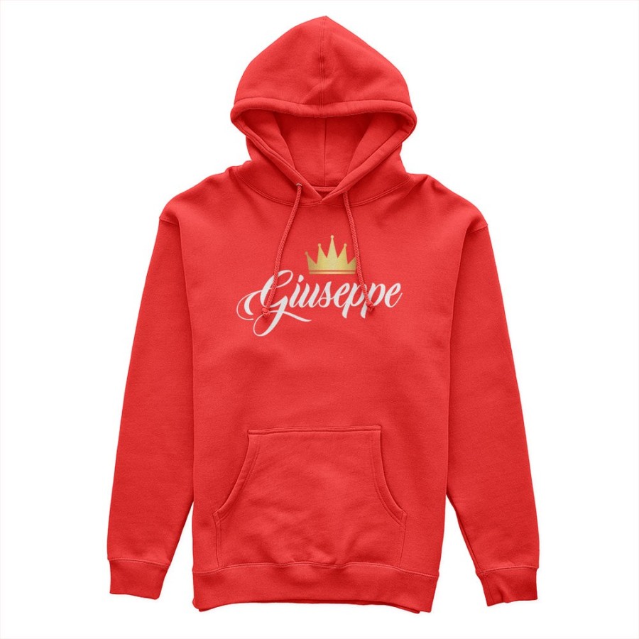 Felpa uomo personalizzata con nome e corona k Love