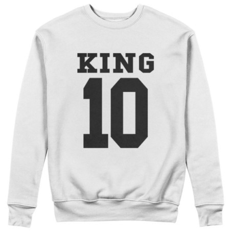 Felpa uomo personalizzata con nome e numero king