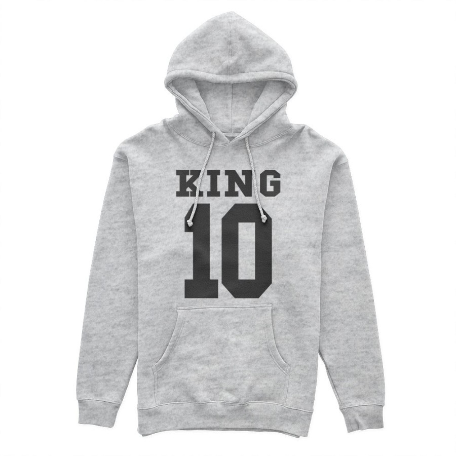 Felpa uomo personalizzata con nome e numero king Love