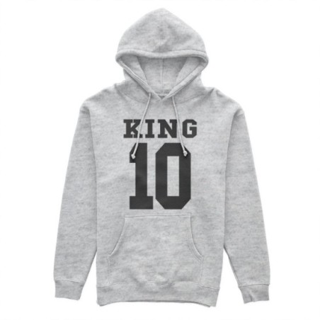 Felpa uomo personalizzata con nome e numero king Love