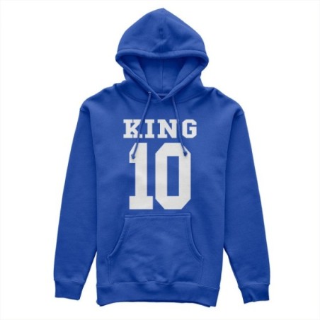 Felpa uomo personalizzata con nome e numero king Love