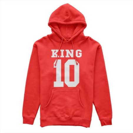 Felpa uomo personalizzata con nome e numero king Love