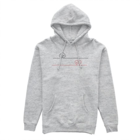Felpa uomo personalizzabile con nome king picche e cuori Love