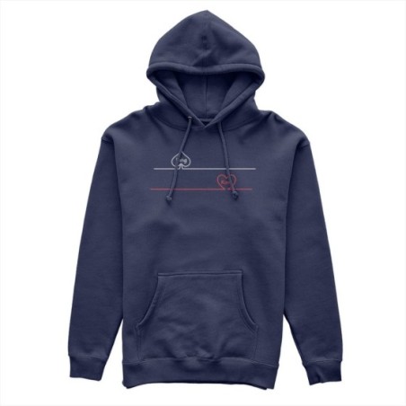 Felpa uomo personalizzabile con nome king picche e cuori Love