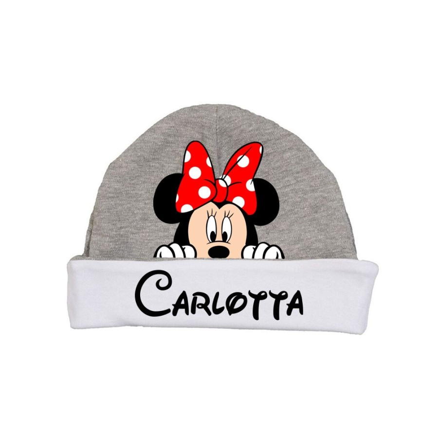Cappello personalizzato con nome minnie che esce dalla tasca Cartoon