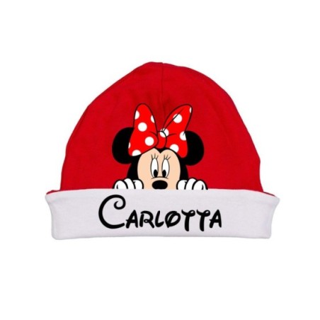 Cappello personalizzato con nome minnie che esce dalla tasca Cartoon