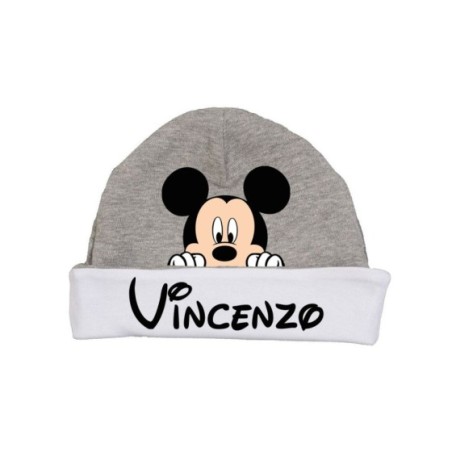 Cappello personalizzato con nome topolino che esce dalla tasca Cartoon