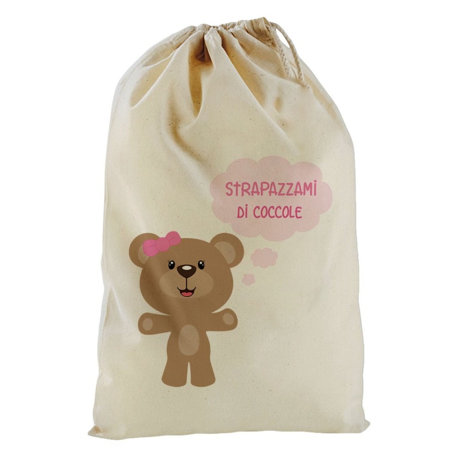 Sacchetto nascita bimbo strapazzami di coccole Divertenti