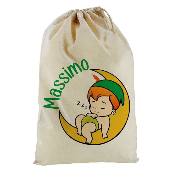 Sacchetto nascita bimbo personalizzato con nome baby peter Divertenti