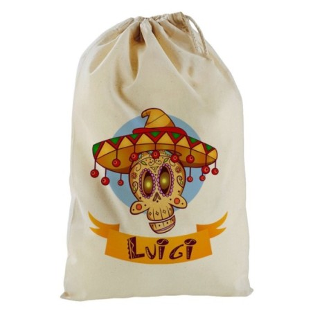 Sacchetto nascita bimbo personalizzato con nome sombrero