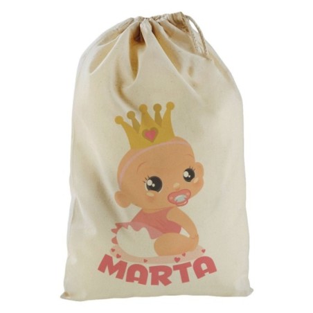 Sacchetto nascita bimbo personalizzato con nome bambino...