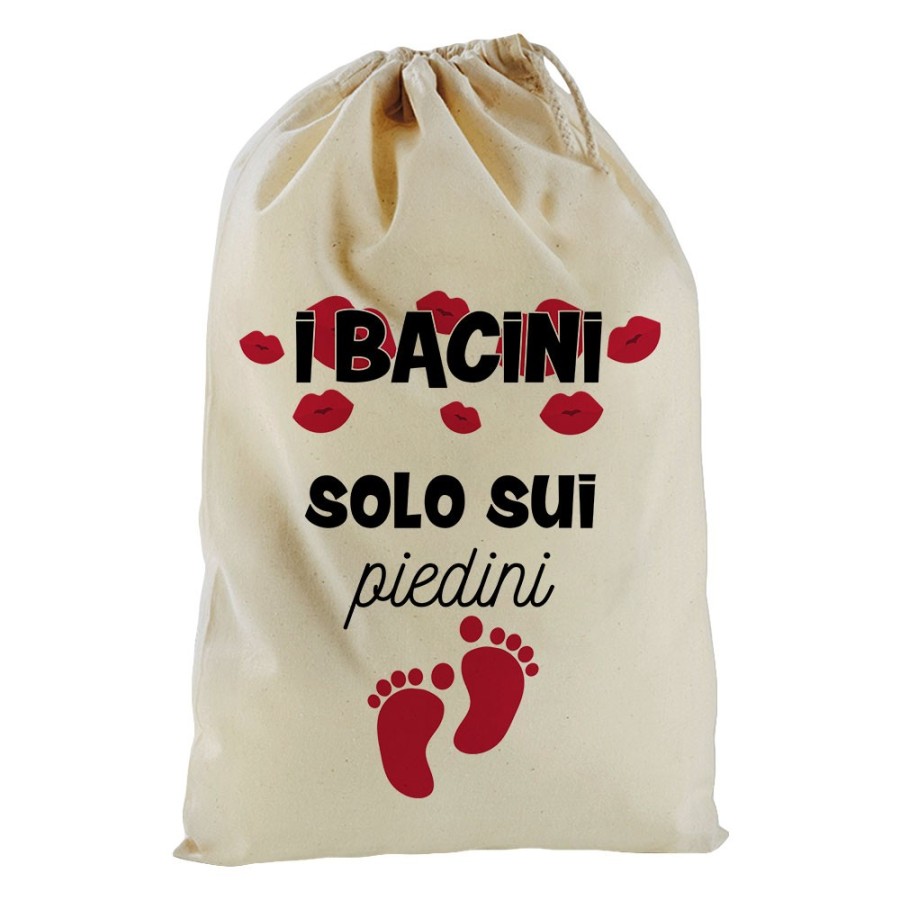 Sacchetto nascita bimbo i bacini solo sui piedini Divertenti