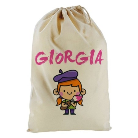 Sacchetto nascita bimbo personalizzato con nome piccolo...