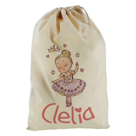 Sacchetto nascita bimba personalizzato con nome baby ballerina Divertenti