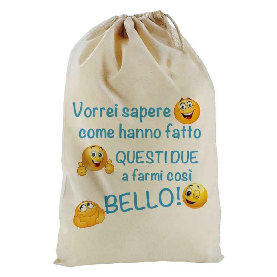 Sacchetto nascita bimbo vorrei sapere come hanno fatto questi due a farmi così bello Divertenti