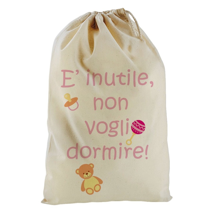 Sacchetto nascita bimbo non voglio dormire Divertenti