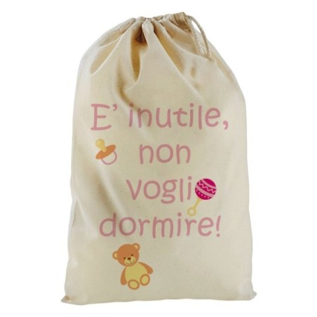 Sacchetto nascita bimbo non voglio dormire